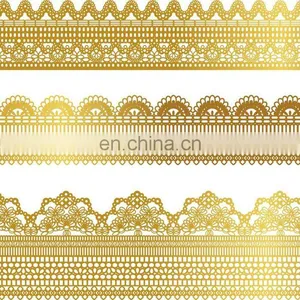 2015 African Yellow Swiss Voile Cord Lace Fabric With Stones thumbnail-1