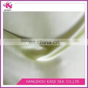 Chinese Silk Charmeuse Green Plain Dyed Satin Fabric 100% Silk Satin Fabric for Dresses 2017 thumbnail-4