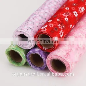 High Quality Customized Hand-made Printed Organza Roll thumbnail-1