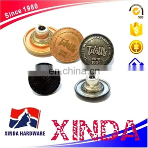 High Quality Plating Round Metal Jeans Button for Suspender Trousers thumbnail-4