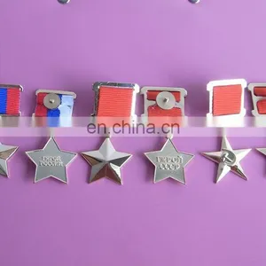 Soviet Union CCCP Awarded Ribbon Medal thumbnail-1