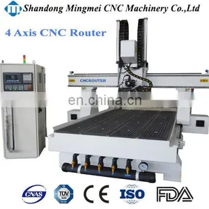 Hiwin Learn Guidel Vacuum Table 3d Multi Head 4 Axis Cnc Machine With Dust Collector System thumbnail-5