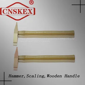Explosion-proof Safety Non-spark Wood Handle Derusting Hammer: thumbnail-4