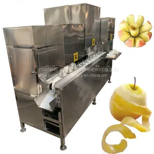 Automatic Stainless Steel Fruit Peeler Peach Apple Core Remover Peeling Machine 600-800KG/H WT/8613824555378 thumbnail-2