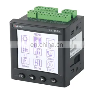Acrel ARTM-Pn Panel Mounted 3P Online Wireless Temperature Measuring Equipment for Electric Parameter Meausurement thumbnail-1