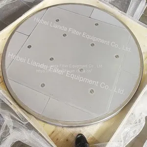 1 2 5 10 20 50 100 um Micron Stainless Steel Sintered Wire Mesh Nutsche Filter Disc Plate thumbnail-1