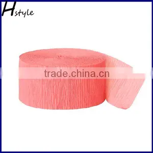 Peach Crepe Paper Streamer Party Decoration SD001 thumbnail-1