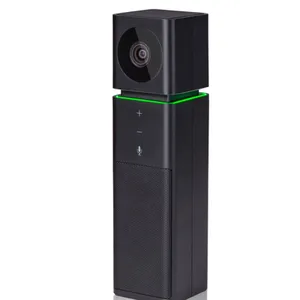CIB Cube Black 1080P 30FPS USB2.0 LED Light Ring Touch Screen Camera Speaker Microphone All-in-One Conference Video Camera thumbnail-1