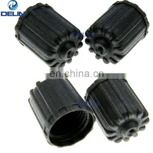 Gray Plastic Rubber Tire Valve Stem Caps TPMS Tire Cap thumbnail-2