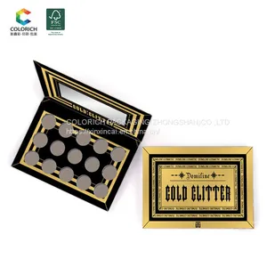 Eyeshadow Cosmetics Empty Eyeshadow Pallete Packaging Paper Boxs Eyeshadow Pallet With Brush thumbnail-1