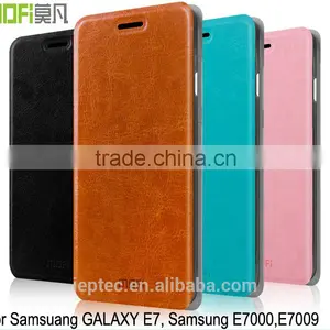 MOFi 5.5 Inch Smartphone Case for Samsung GALAXY E7, Leather Flip Case Cover for Samsung Galaxy E7 E700 thumbnail-1