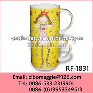 Zibo Made Hot Sale Wholesale Stackable Personalized Ceramic Coffee Mug With Handle thumbnail-1
