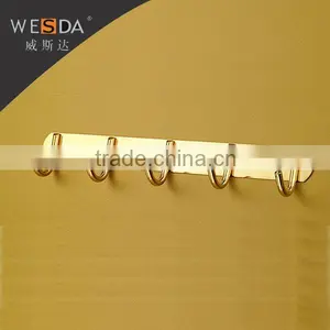 WESDA 2014 New Fashion 5hooks Golden Stainless Steel Clothes Hanger Hooks thumbnail-1