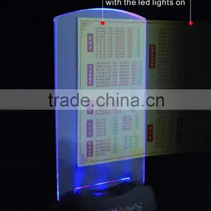 Led Light Sign Card Holder for Bar thumbnail-2
