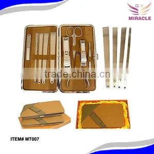 Velcro Button Pouch Stainless Steel Manicure Pedicure Set thumbnail-1