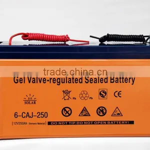 250A 12V Gelled High Efficient Solar Battery thumbnail-1