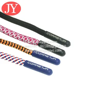 Manufacture Direct Sale Print Logo on Plastic Aglet Lace Aglet Tipping for Hoodies Cap Rope Shoelace thumbnail-3