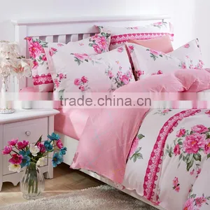 Reactive Printed Cotton Flroal Pattern Comforter Sets Couple China Turkey Bedding Sets Colorful Wooden Kids Bedroom Set thumbnail-4