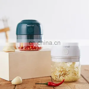 Home Restaurant Stainless Steel Slicer Meat Vegetable Portable Manual Electric Wireless Garlic Onion Masher Mini Food Chopper thumbnail-5