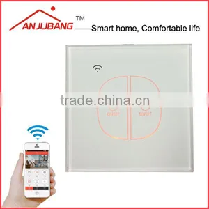 Smart Home Device, Home Automation System, Tempered Glass Live and Neutral Wiring WiFi Light Switch thumbnail-1
