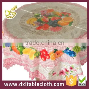 Fruit Outdoor Decorat Printed PVC Transparent Tablecloth --Red thumbnail-1
