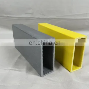 FRP/GRP Hollow Fiberglass Rod Tube Anti-aging Pultruded Rectangle Hollow Tube thumbnail-2