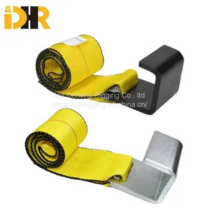 2 Inch Winch Strap With Wire Hook / Flat Hook / D - Ring / Chain Anchor thumbnail-5