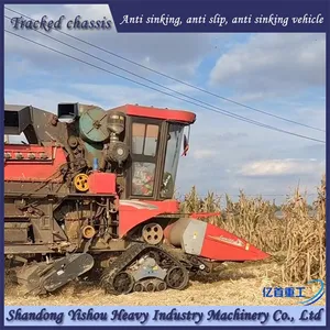 Corn Harvester Modified With Half Chain Track Anti Sinking Half Track thumbnail-4