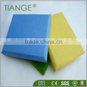 Fireproof Fabric High Density Fiber Glass Inside Fabric Acoustic Panel for Cinema thumbnail-1