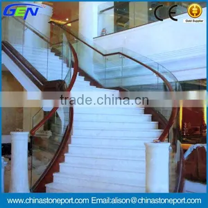 Hot Sale Cheappest White Marble Risers And Stairs thumbnail-1