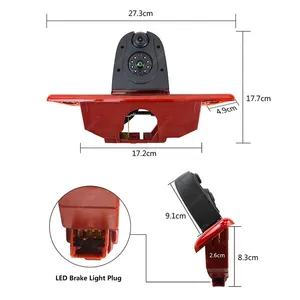 EnruigeOK Dual Lens Brake Light Camera for Peugeot Expert Citroen Dispatch Toyota ProAce thumbnail-1