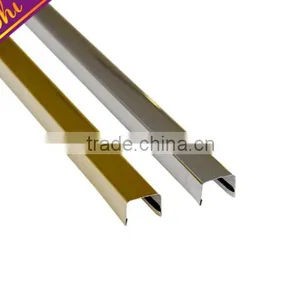 U Shape Decorative Stainless Steel Edge Protector Tile Trim thumbnail-2