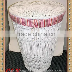 Willow Hamper With Liner in Many Colors thumbnail-1