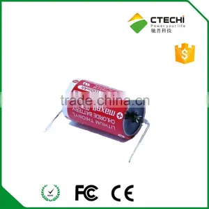 Maxell ER3 Battery With Solder Pins 3.6V Lithium Battery ER3S thumbnail-1
