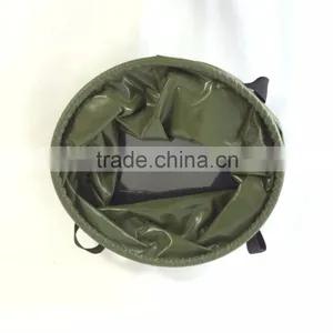 2016 Folding Bucket Pvc Tarpaulin Fishing Portable Outdoor Dustbin With Two Handles thumbnail-3