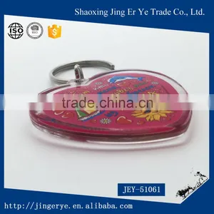 Red Heart Shaped Acrylic Keychain thumbnail-4