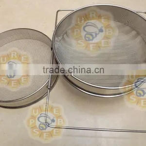 High Quality Stainless Steel Double Layer Honey Filter Honey Strainer thumbnail-2