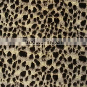 100 % Polyester Imitation Leopard Faux Fur Fabrics thumbnail-4