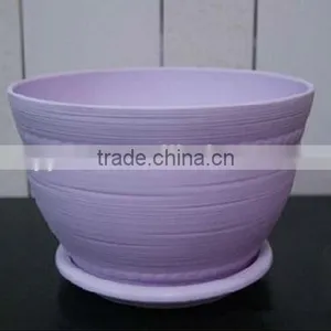 Plastic Flower Pot With Tray thumbnail-1