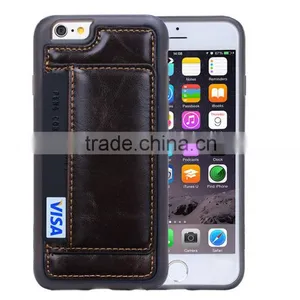 New Design PC TPU PU Moblile Phone Case, Mobile Phone Back Cover, With Card Slot Phone Holder thumbnail-4