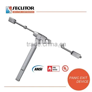 3 Hrs Fire Rated ANSI UL Universal Non Handed Dual Door Push Bar thumbnail-1
