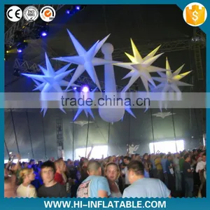 Stage Decoration and Supply Lights Inflatable Star With Led Lights for Event Decoration thumbnail-1