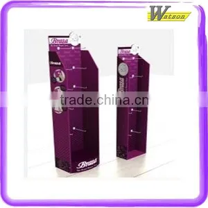 Recycled Material Advertising Promotion Corrugated Paper With Hook Peg Display Stand for Hair Care thumbnail-2