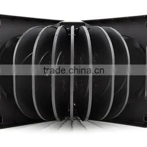 51mm Black DVD Case for 16 DVDs With Tray thumbnail-1