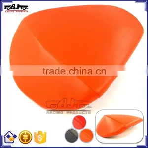 BJ-SC02-390/13 Orange Motorcycle Leather Passenger Seat Cushion Pillion For KTM DUKE 390 2013 - 2015 thumbnail-1