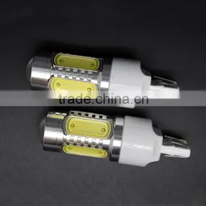 High Performance 12V 7443 W21/ 5W High Bright 7.5w Wedge Car Brake Stop Reverse Turn Signal LED Bulb White thumbnail-2