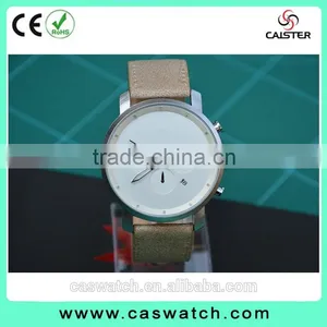 Luxury Stainless Steel Chronograph Men's Watch, Fancy High Quality Leather Watch, Japan Movement Water Resistant Watch thumbnail-4