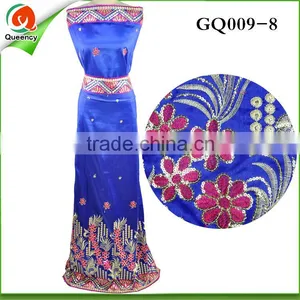 GQ009-8 Good Quality India George Lace Fabric thumbnail-2