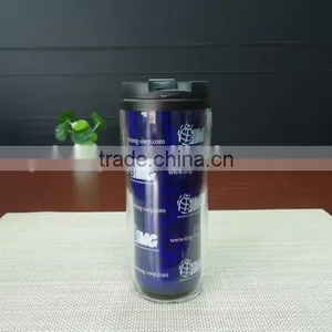Custom Logo Double Wall Plastic Color Changing Magic Coffee pp Tumbler thumbnail-6