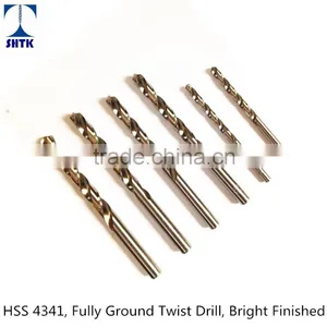 Factory Sales Directly, HSS 4341 Fully Ground Twist Drill Bit Bright Finished thumbnail-1